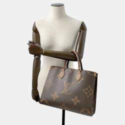 Louis Vuitton Brown Monogram Reverse Canvas Monogram Giant Onthego MM