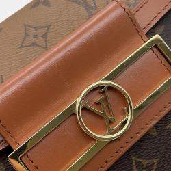 Louis Vuitton Brown Monogram Monogram Reverse Canvas Dauphine Capital