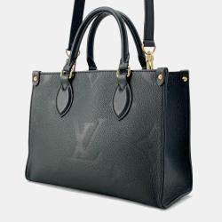 Louis Vuitton Noir Monogram Empreinte Leather Onthego PM