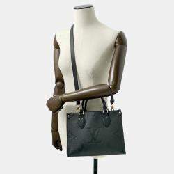 Louis Vuitton Noir Monogram Empreinte Leather Onthego PM