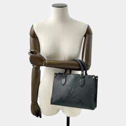 Louis Vuitton Noir Monogram Empreinte Leather Onthego PM