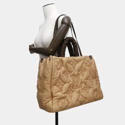 Louis Vuitton Lv Pillow Onthego Beige Monogram Recycled Nylon Size Gm