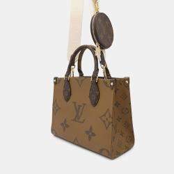 Louis Vuitton Onthego Red Monogram Monogram Reverse Canvas Size Pm
