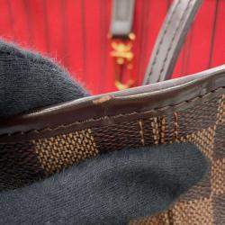 Louis Vuitton Neverfull Cerise Damier Ebene Canvas Size Mm