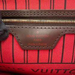 Louis Vuitton Neverfull Cerise Damier Ebene Canvas Size Mm
