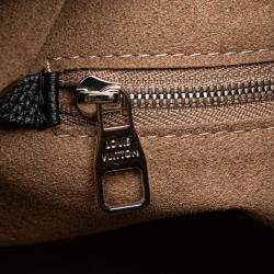 Pre Owned Louis Vuitton Black Monogram Mahina Babylone Chain BB