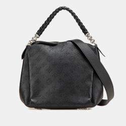 Pre Owned Louis Vuitton Black Monogram Mahina Babylone Chain BB