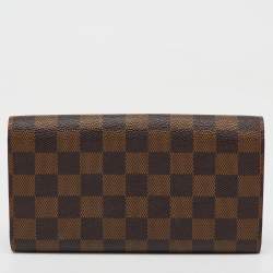 Louis Vuitton Damier Ebene Canvas Sarah Long Wallet