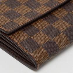 Louis Vuitton Damier Ebene Canvas Sarah Long Wallet