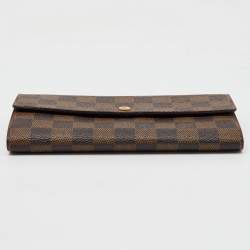 Louis Vuitton Damier Ebene Canvas Sarah Long Wallet