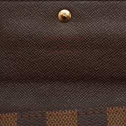 Louis Vuitton Damier Ebene Canvas Sarah Long Wallet