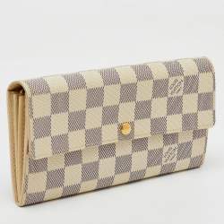 Louis Vuitton Damier Azur Canvas Sarah Long Wallet