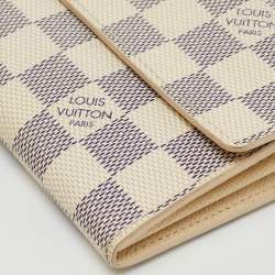 Louis Vuitton Damier Azur Canvas Sarah Long Wallet