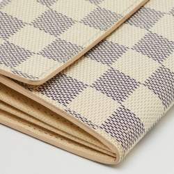 Louis Vuitton Damier Azur Canvas Sarah Long Wallet