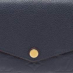 Louis Vuitton Bleu Infini Monogram Empreinte Leather Portefeuille Sarah Wallet