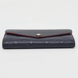 Louis Vuitton Bleu Infini Monogram Empreinte Leather Portefeuille Sarah Wallet