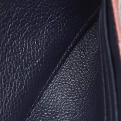 Louis Vuitton Bleu Infini Monogram Empreinte Leather Portefeuille Sarah Wallet