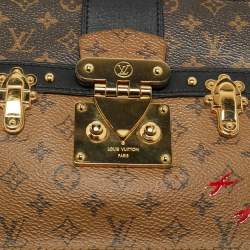 Louis Vuitton Monogram Reverse Canvas Trunk Clutch Bag