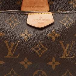 Louis Vuitton Khaki Green Monogram Canvas Multi Pochette Accessoires Bag