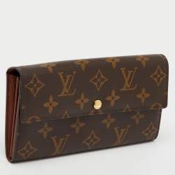 Pre Owned Louis Vuitton Monogram Canvas Sarah Long Wallet