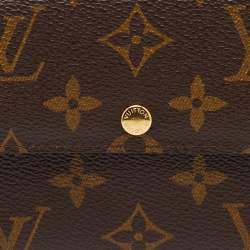 Pre Owned Louis Vuitton Monogram Canvas Sarah Long Wallet