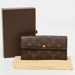 Pre Owned Louis Vuitton Monogram Canvas Sarah Long Wallet