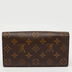 Pre Owned Louis Vuitton Monogram Canvas Sarah Long Wallet