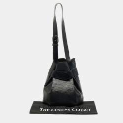 Pre Owned Louis Vuitton Black Epi Leather Sac D'Epaule PM Bag