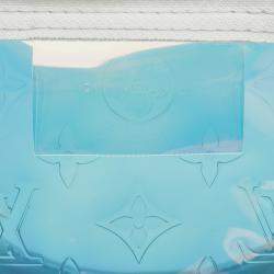Louis Vuitton White Monogram Prism Keepall Bandouliere 50