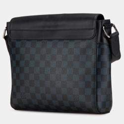 Louis Vuitton Black Damier Cobalt Newport Messenger PM
