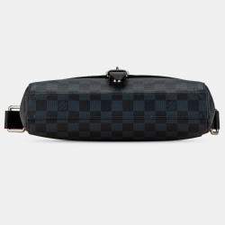 Louis Vuitton Black Damier Cobalt Newport Messenger PM