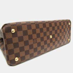 Pre Owned Louis Vuitton Riverside Noir Damier Canvas Leather Shoulder Bag