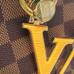 Pre Owned Louis Vuitton Riverside Noir Damier Canvas Leather Shoulder Bag