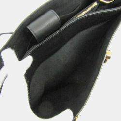 Pre Owned Louis Vuitton Riverside Noir Damier Canvas Leather Shoulder Bag