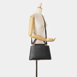 Louis Vuitton Navy Blue Taurillon Capucines PM