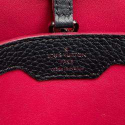 Louis Vuitton Navy Blue Taurillon Capucines PM