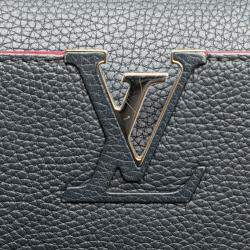 Louis Vuitton Navy Blue Taurillon Capucines PM