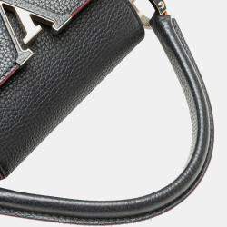 Louis Vuitton Navy Blue Taurillon Capucines PM