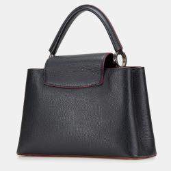 Louis Vuitton Navy Blue Taurillon Capucines PM