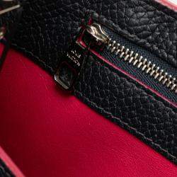 Louis Vuitton Navy Blue Taurillon Capucines PM