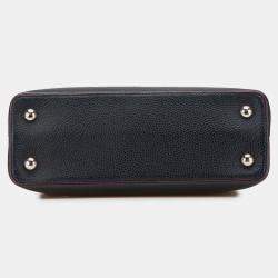 Louis Vuitton Navy Blue Taurillon Capucines PM