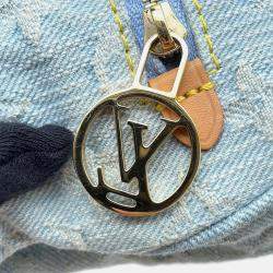 Louis Vuitton Loop Denim Blue Monogram Canvas Shoulder Bag