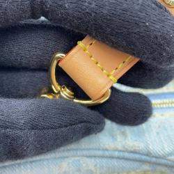 Louis Vuitton Loop Denim Blue Monogram Canvas Shoulder Bag