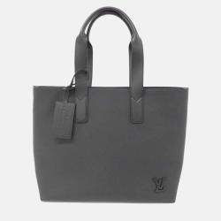 Louis Vuitton Aerogram Black Leather Pilot Tote Bag