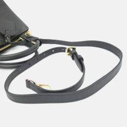 Louis Vuitton Petit Palais PM Black Monogram Empreinte Leather Top Handle Bag