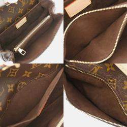 Louis Vuitton Pochette Metis EW Brown Monogram Canvas Handbag