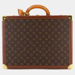 Louis Vuitton Monogram Cotoville 45 Trunk Case Bag Brown