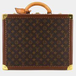 Louis Vuitton Monogram Cotoville 40 Trunk Case Bag Brown