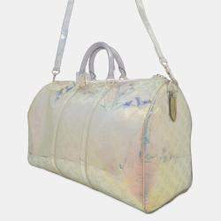 Louis Vuitton Keepall Bandouliere 50 Monogram Prism Boston Bag 