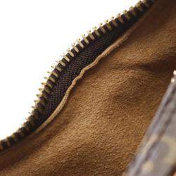 Louis Vuitton Loop Shoulder Bag Coated Canvas Leather Monogram Brown